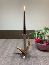 Antler Stick candle holder stainless steel